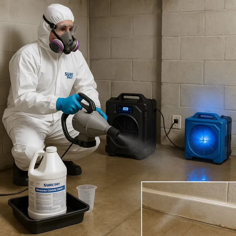 Sanitization and Odor Removal process in Sunland, CA